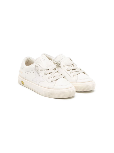 Golden Goose Kids' Stardan Lace-up Sneakers In White