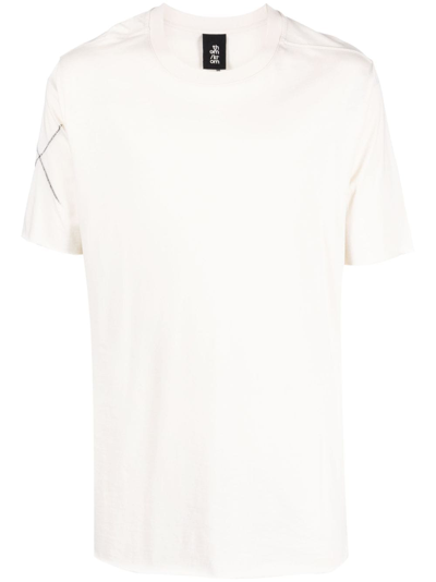 Thom Krom Exposed-seam Cotton T-shirt In Neutrals