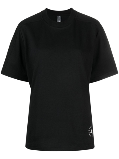 Adidas By Stella Mccartney Truecasuals Logo-print T-shirt In Black