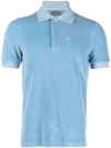 Tom Ford Tennis Piquet Polo Shirt In Blue