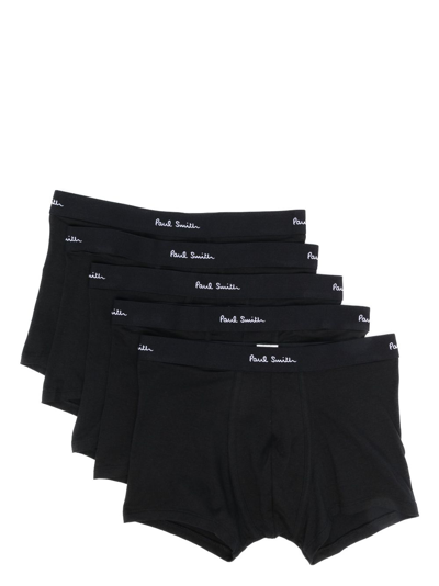Paul Smith Logo-print Boxers Set In Black