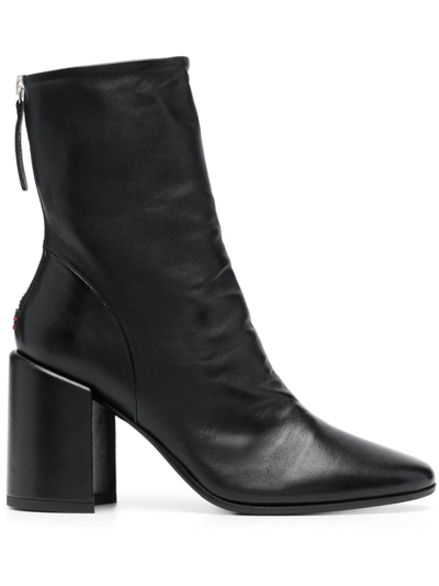 Halmanera Bess 85mm Leather Boots In Black