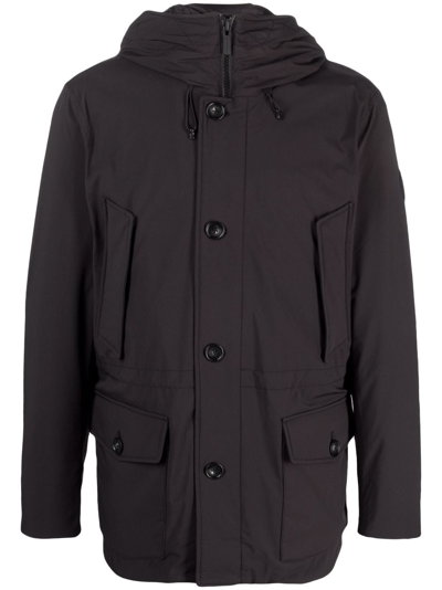 Woolrich Arctic Hooded Padded Parka In Black