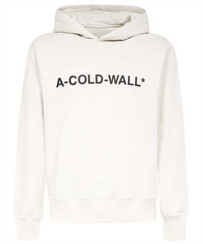 A-cold-wall* A Cold Wall Essential Logo Hoodie In White
