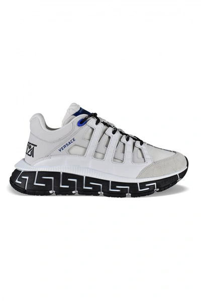 Versace Trigeca Sneaker In Silver