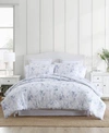 LAURA ASHLEY BELINDA COTTON REVERSIBLE COMFORTER SET COLLECTION