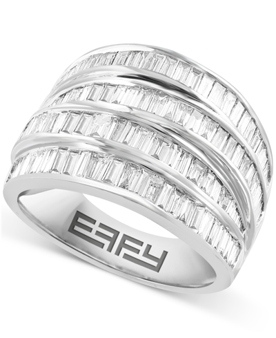 Effy Collection Effy Diamond Baguette Multirow Statement Ring (1-1/2 Ct. T.w.) In 14k White Gold