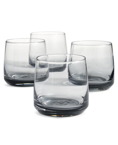Hotel Collection Ombre Grey Rocks Glasses, Set Of 4, Created For Macy's