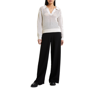 FRENCH CONNECTION WOMEN'S MANDA POINTELLE-KNIT POLO SWEATER