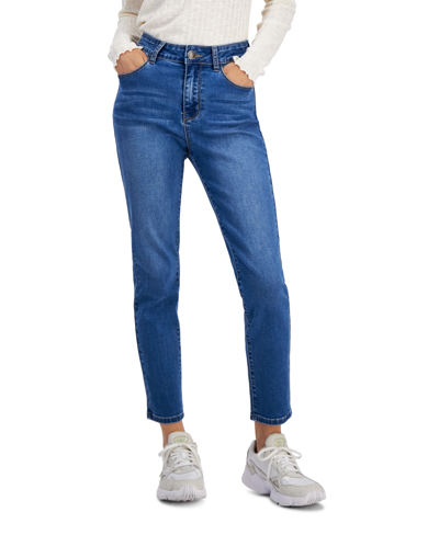 Gogo Jeans Juniors' High-waisted Soft-stretch Skinny Jeans In Medium Wash