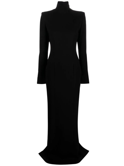 Monot Cut-out Long Dress In Black
