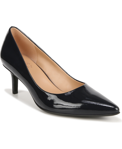 Naturalizer Everly Pumps In Navy Blue Patent Leather