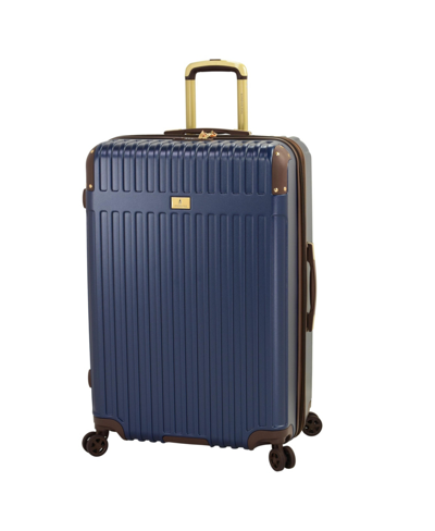 London Fog Brentwood Iii 20" Expandable Spinner Carry-on Hardside, Created For Macy's In Navy