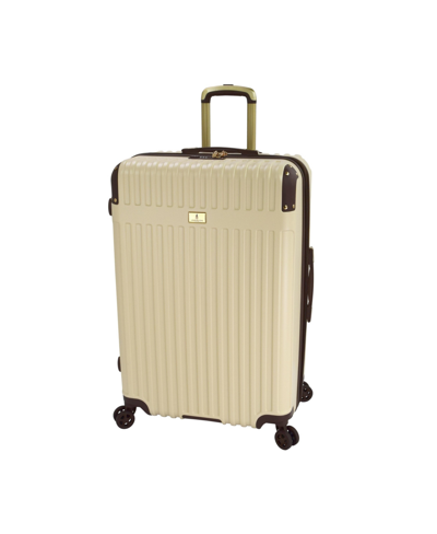 London Fog Brentwood Iii 20" Expandable Spinner Carry-on Hardside, Created For Macy's In Creme