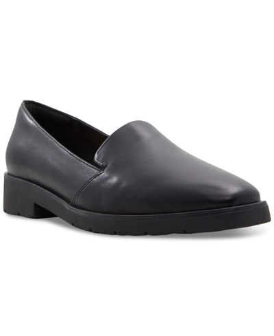 Aldo Women's Cherflex Slip-on Tailored Loafer Flats In Black Leather