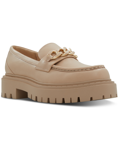 Aldo Brixtonn Platform Loafer In Medium Beige