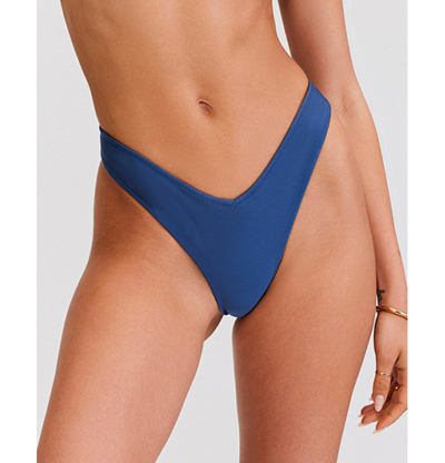 Sunkissed Le Sporty V-front Bikini Bottom In Blue