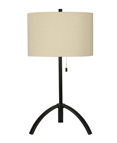 Fangio Lighting 27" Metal Table Lamp With Designer Shade In Black