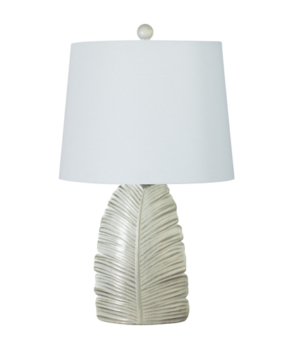 Fangio Lighting 23" Casual Resin Table Lamp With Designer Shade In Antique Soft White