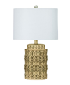 FANGIO LIGHTING 24" RESIN TABLE LAMP WITH DESIGNER SHADE