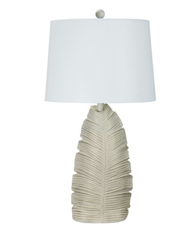 Fangio Lighting 28.5" Casual Resin Table Lamp With Designer Shade In Antique Soft White