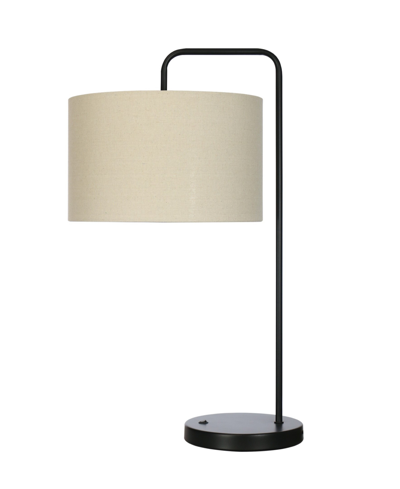 Fangio Lighting 26" Metal Table Lamp With Designer Shade In Black