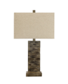 FANGIO LIGHTING 25.5" RESIN TABLE LAMP WITH DESIGNER SHADE