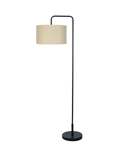 Fangio Lighting 63" Metal Floor Lamp With Designer Shade In Black