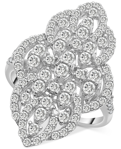 Wrapped In Love Diamond Filigree Cluster Ring (1-1/2 Ct. T.w.) In 14k White Gold Or 14k Yellow Gold, Created For Mac