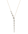 WRAPPED IN LOVE DIAMOND ASYMMETRIC LARIAT NECKLACE (1 CT. T.W.) IN 14K GOLD OR 14K WHITE GOLD, 15" + 2" EXTENDER, CR