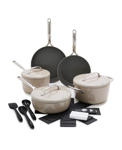 Greenpan Gp5 Hard Anodized Healthy Ceramic Nonstick 15-piece Set In Taupe