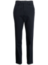 Polo Ralph Lauren Shilah Wax Coated Denim Straight-leg Jeans In Blue