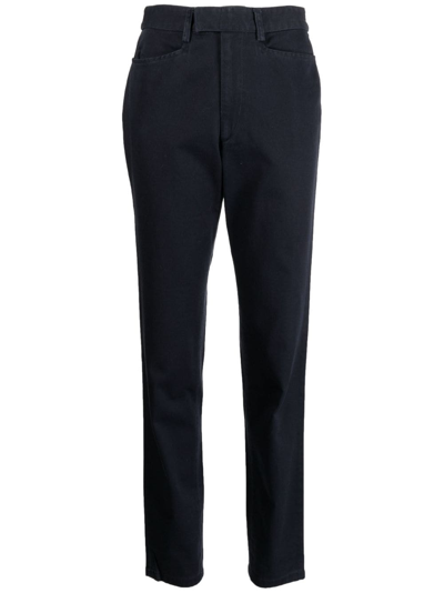 Ralph Lauren Shilah Wax Coated Denim Straight-leg Jeans In Black Varnish