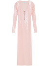 16arlington Solaria Sequined Stretch-tulle Maxi Dress In Pink