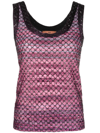 Missoni Tank Top In Pink