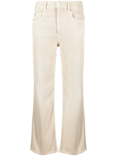 Isabel Marant Étoile Gerade High-waist-jeans In Nude