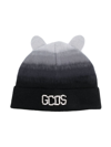 GCDS TEDDY GRADIENT-EFFECT BEANIE