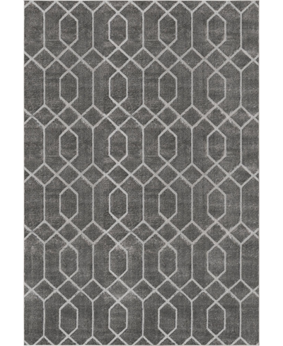 Marilyn Monroe Glam Trellis 6' X 9' Area Rug In Gray