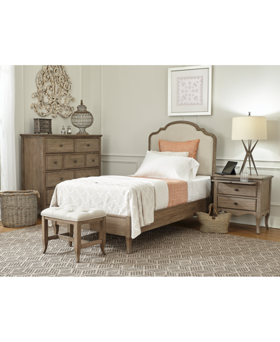 Furniture Provence Upholstered Twin Bed 3-pc. Set (bed, Nightstand & Chest)