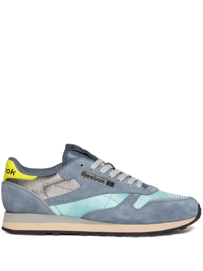 Reebok Special Items Classic Leather Retro Panelled Sneakers In Blue