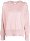 Barrie Oversized Cashmere Jumper In Pink