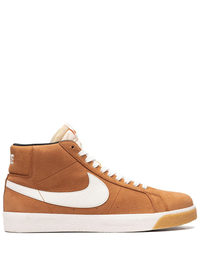 Nike Sb Zoom Blazer Mid Trainers In Brown