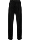 LARDINI ATTITUDE VELVET SLIM TROUSERS