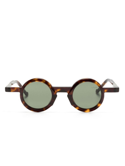 Vava Eyewear Wl0056 Round-frame Sunglasses In Green