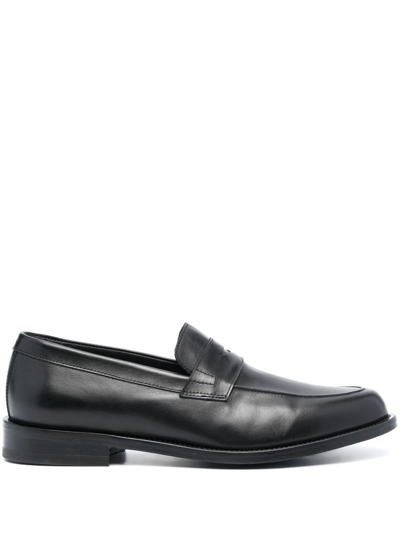 Paul Smith Penny-slot Leather Loafers In Black