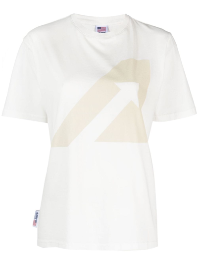 Autry T Shirt With Logo Print In White