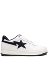 A Bathing Ape X Jjjjound Bapesta "white/navy" Sneakers In White
