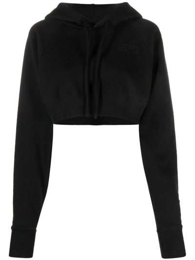 Mm6 Maison Margiela Cropped Hoodie In Multicolor