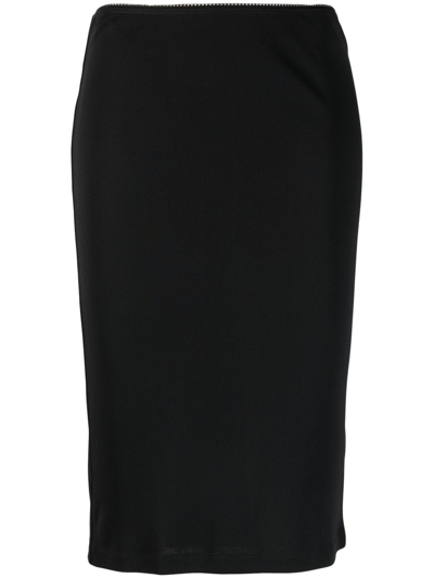 Filippa K Jersey-knit Pencil Skirt In Black