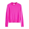 Chinti & Parker Wool-cashmere Cropped Sweater In Hotpink
